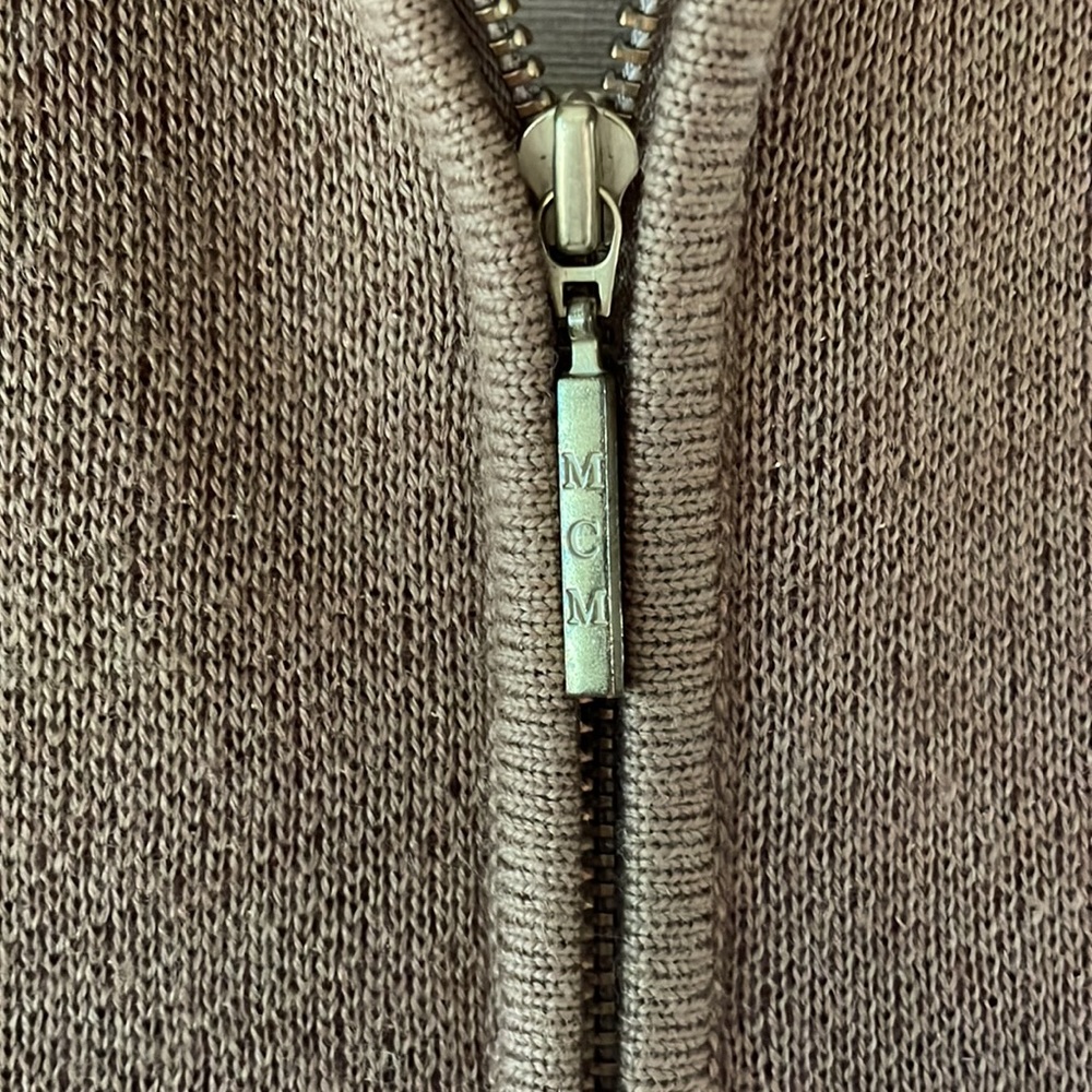 MCM 🎉 Vintage Virgin Wool/Mohair zippered jacket, 🐅striped accent LUXE - Picture 4 of 11